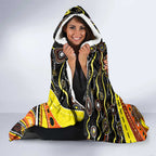 Merry Christmas AFL Giants Hooded Blanket Aboriginal Santa Football Mascot
