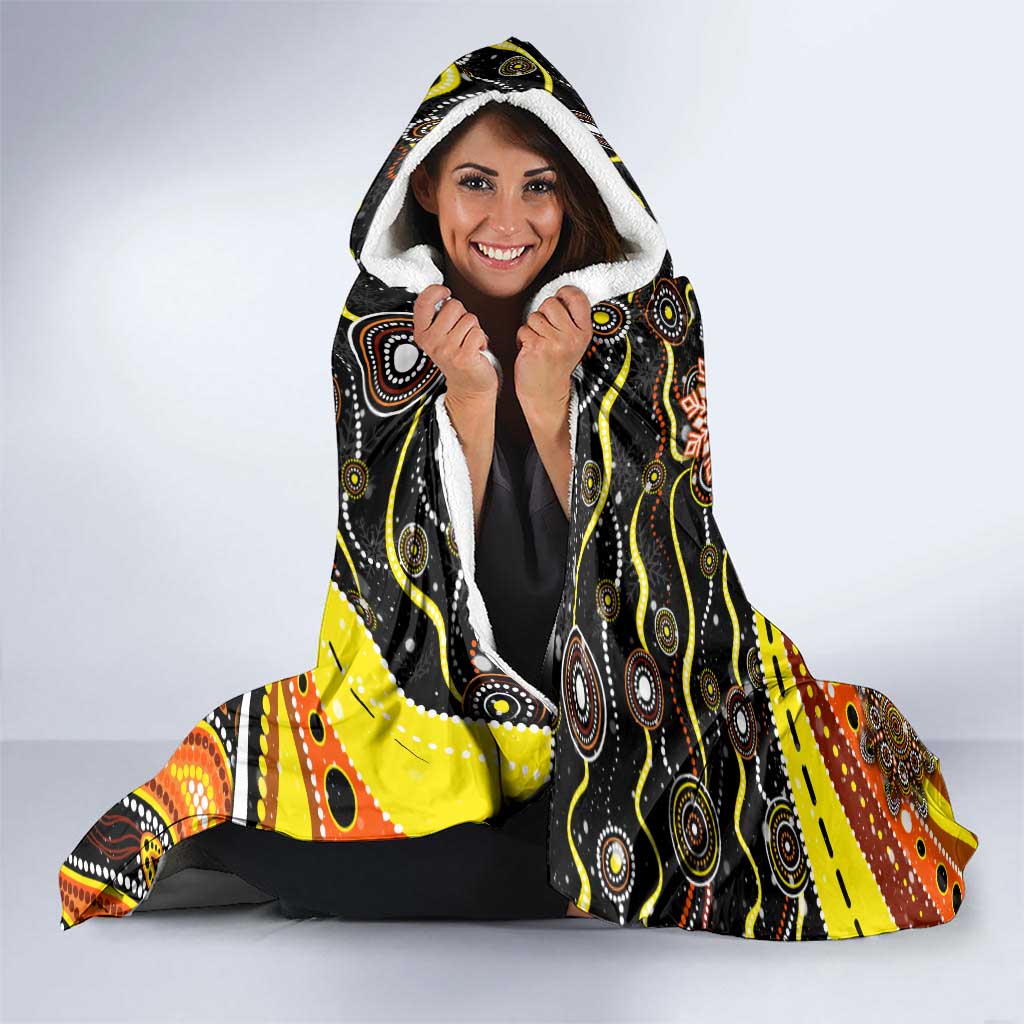 Merry Christmas AFL Giants Hooded Blanket Aboriginal Santa Football Mascot