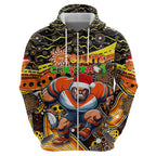 Merry Christmas AFL Giants Hoodie Aboriginal Santa Football Mascot