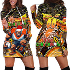 Merry Christmas AFL Giants Hoodie Dress Aboriginal Santa Football Mascot