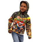 Merry Christmas AFL Giants Kid Hoodie Aboriginal Santa Football Mascot