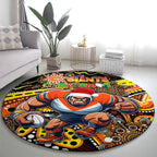 Merry Christmas AFL Giants Round Carpet Aboriginal Santa Football Mascot