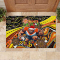Merry Christmas AFL Giants Rubber Doormat Aboriginal Santa Football Mascot