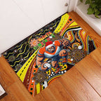 Merry Christmas AFL Giants Rubber Doormat Aboriginal Santa Football Mascot
