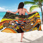 Merry Christmas AFL Giants Sarong Aboriginal Santa Football Mascot