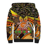 Merry Christmas AFL Giants Sherpa Hoodie Aboriginal Santa Football Mascot