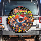 Merry Christmas AFL Giants Spare Tire Cover Aboriginal Santa Football Mascot