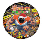 Merry Christmas AFL Giants Spare Tire Cover Aboriginal Santa Football Mascot