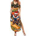 Merry Christmas AFL Giants Summer Maxi Dress Aboriginal Santa Football Mascot