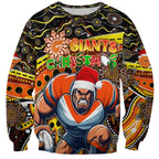 Merry Christmas AFL Giants Sweatshirt Aboriginal Santa Football Mascot