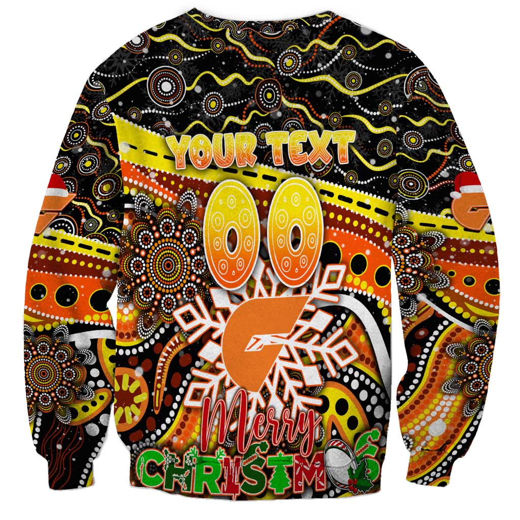 Merry Christmas AFL Giants Sweatshirt Aboriginal Santa Football Mascot