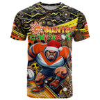 Merry Christmas AFL Giants T Shirt Aboriginal Santa Football Mascot