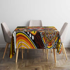 Merry Christmas AFL Giants Tablecloth Aboriginal Santa Football Mascot