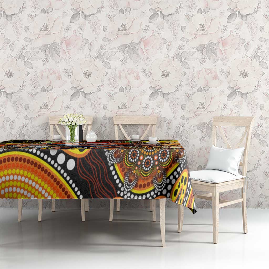 Merry Christmas AFL Giants Tablecloth Aboriginal Santa Football Mascot