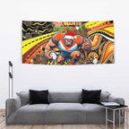 Merry Christmas AFL Giants Tapestry Aboriginal Santa Football Mascot