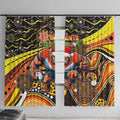 Merry Christmas AFL Giants Window Curtain Aboriginal Santa Football Mascot