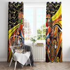 Merry Christmas AFL Giants Window Curtain Aboriginal Santa Football Mascot