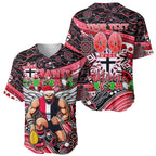 Merry Christmas AFL Saints Baseball Jersey Aboriginal Santa Football Mascot