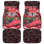 Merry Christmas AFL Saints Car Mats Aboriginal Santa Football Mascot