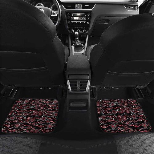 Merry Christmas AFL Saints Car Mats Aboriginal Santa Football Mascot
