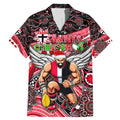 Merry Christmas AFL Saints Family Matching Mermaid Dress and Hawaiian Shirt Aboriginal Santa Football Mascot
