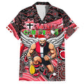 Merry Christmas AFL Saints Family Matching Puletasi and Hawaiian Shirt Aboriginal Santa Football Mascot
