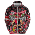 Merry Christmas AFL Saints Hoodie Aboriginal Santa Football Mascot