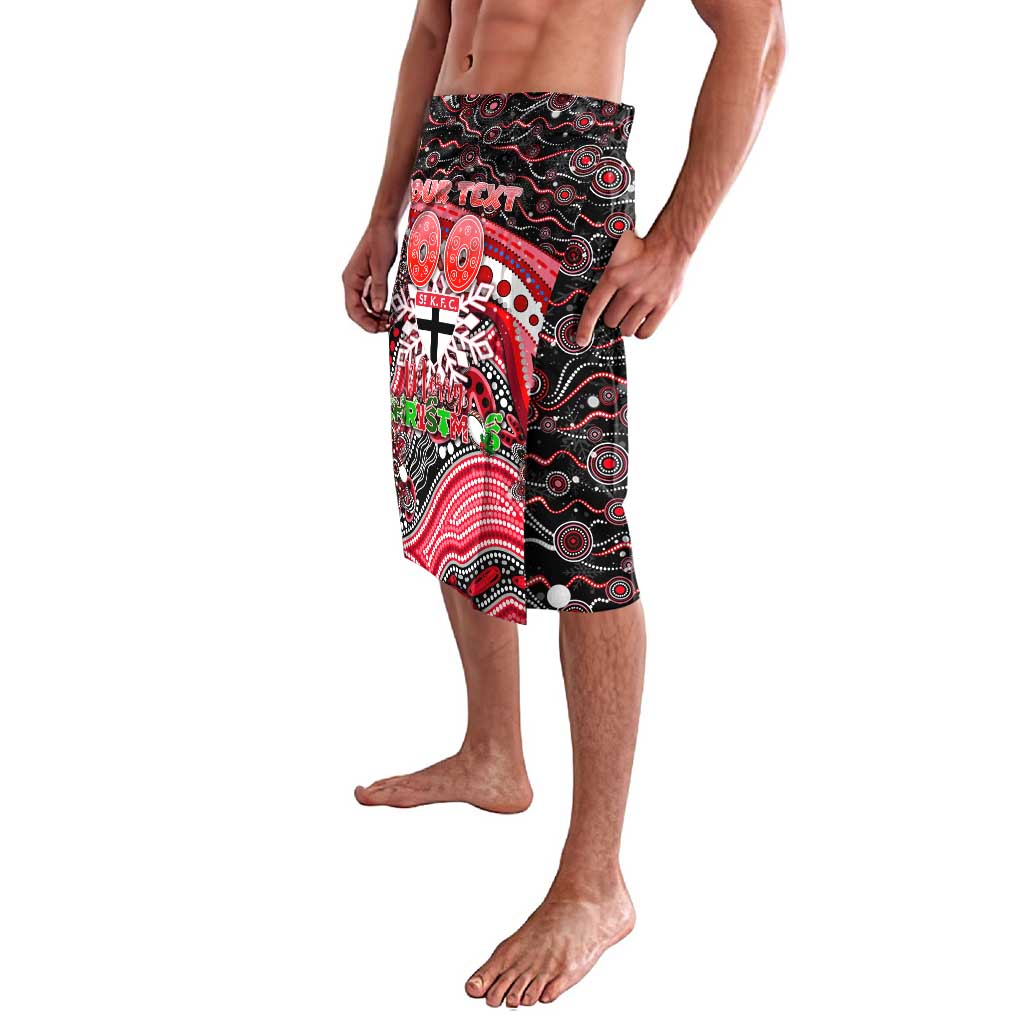 Merry Christmas AFL Saints Lavalava Aboriginal Santa Football Mascot