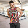 Merry Christmas AFL Saints Men Tank Top Aboriginal Santa Football Mascot