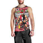 Merry Christmas AFL Saints Men Tank Top Aboriginal Santa Football Mascot
