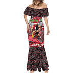 Merry Christmas AFL Saints Mermaid Dress Aboriginal Santa Football Mascot