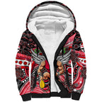 Merry Christmas AFL Saints Sherpa Hoodie Aboriginal Santa Football Mascot