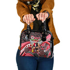 Merry Christmas AFL Saints Shoulder Handbag Aboriginal Santa Football Mascot