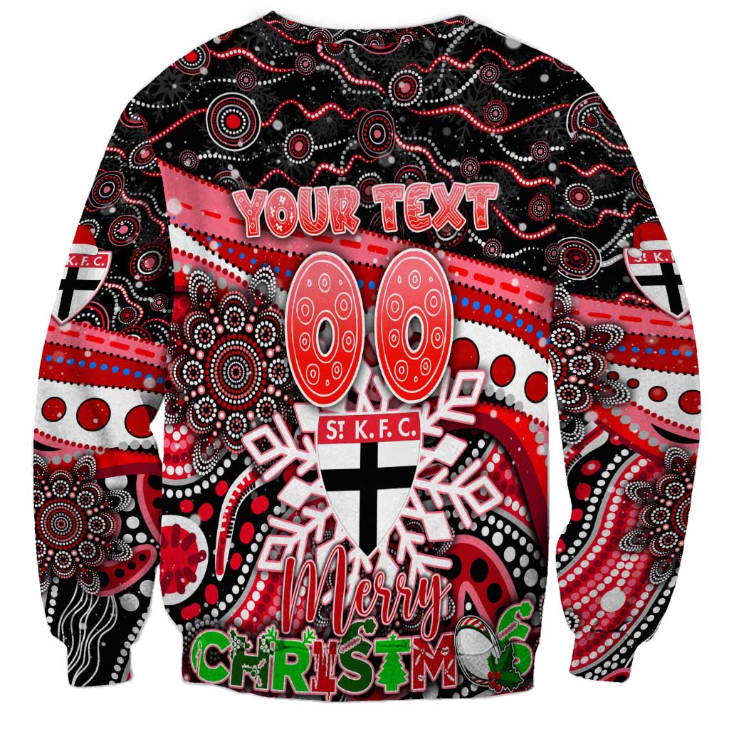 Merry Christmas AFL Saints Sweatshirt Aboriginal Santa Football Mascot