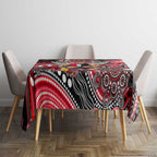 Merry Christmas AFL Saints Tablecloth Aboriginal Santa Football Mascot