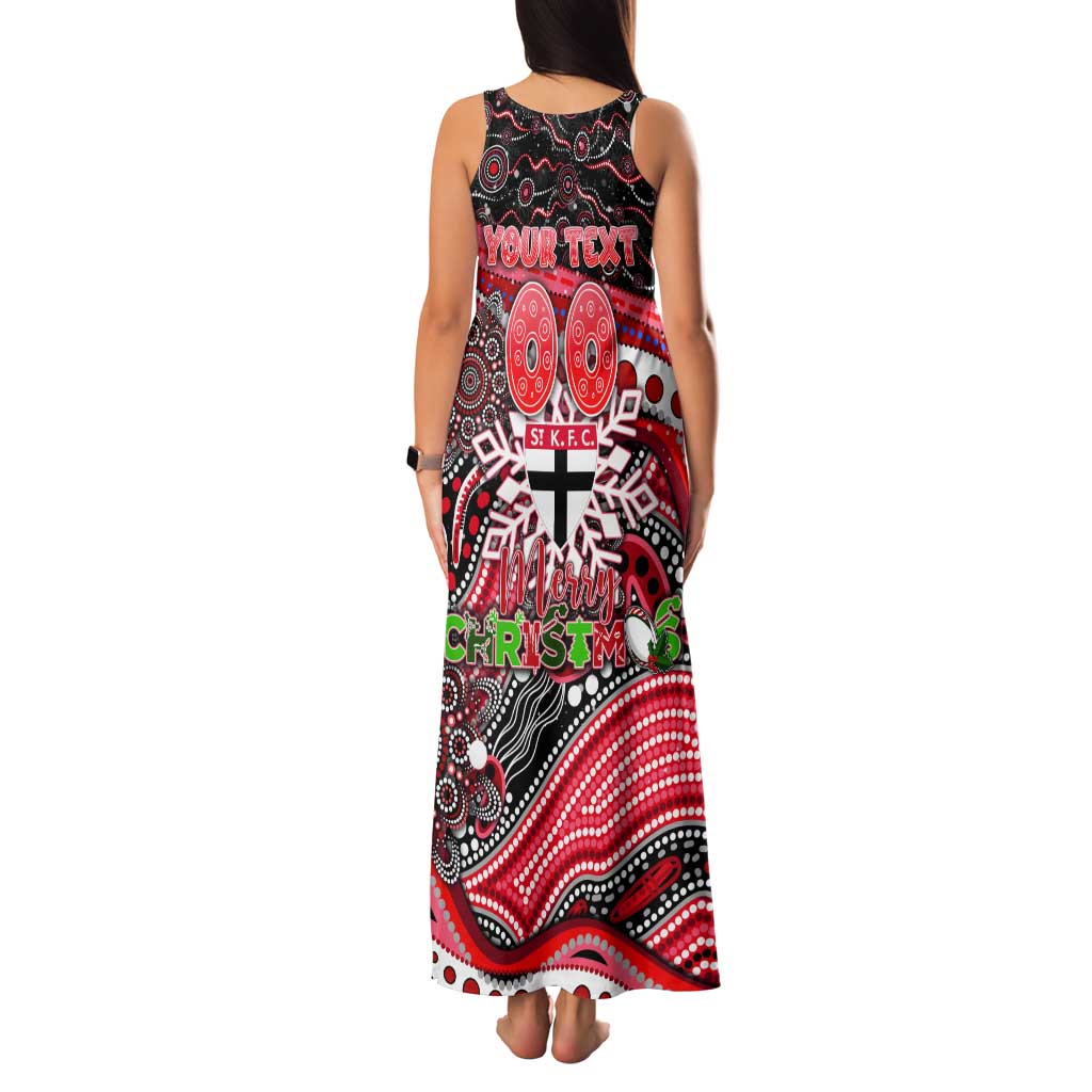 Merry Christmas AFL Saints Tank Maxi Dress Aboriginal Santa Football Mascot