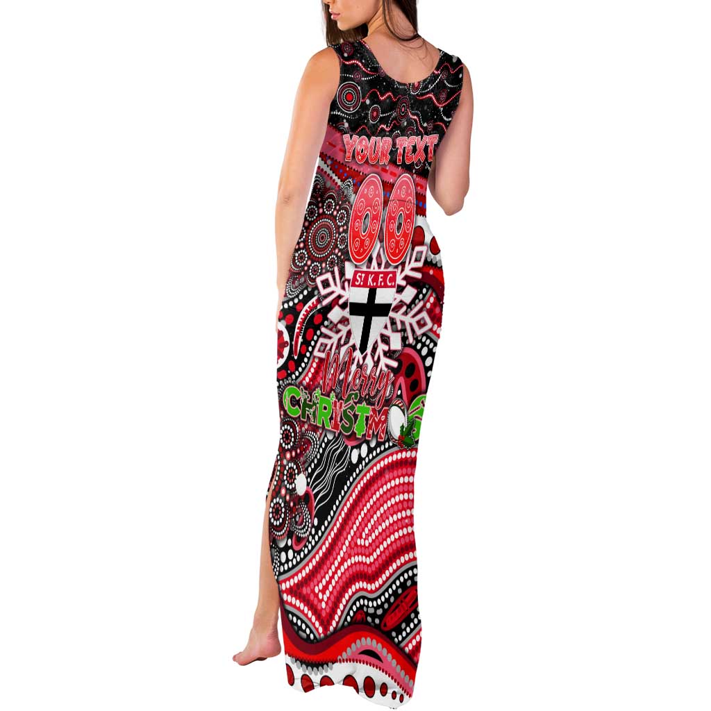 Merry Christmas AFL Saints Tank Maxi Dress Aboriginal Santa Football Mascot