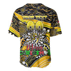 Merry Christmas AFL Richmond Tigers Baseball Jersey Aboriginal Santa Football Mascot