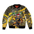 Merry Christmas AFL Richmond Tigers Bomber Jacket Aboriginal Santa Football Mascot