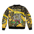 Merry Christmas AFL Richmond Tigers Bomber Jacket Aboriginal Santa Football Mascot