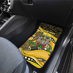 Merry Christmas AFL Richmond Tigers Car Mats Aboriginal Santa Football Mascot