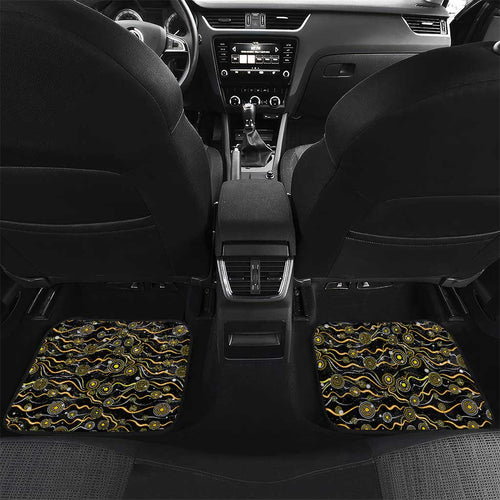 Merry Christmas AFL Richmond Tigers Car Mats Aboriginal Santa Football Mascot