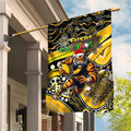 Merry Christmas AFL Richmond Tigers Garden Flag Aboriginal Santa Football Mascot
