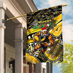 Merry Christmas AFL Richmond Tigers Garden Flag Aboriginal Santa Football Mascot