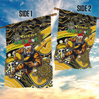 Merry Christmas AFL Richmond Tigers Garden Flag Aboriginal Santa Football Mascot