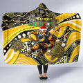 Merry Christmas AFL Richmond Tigers Hooded Blanket Aboriginal Santa Football Mascot