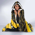Merry Christmas AFL Richmond Tigers Hooded Blanket Aboriginal Santa Football Mascot