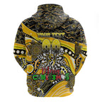 Merry Christmas AFL Richmond Tigers Hoodie Aboriginal Santa Football Mascot