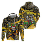 Merry Christmas AFL Richmond Tigers Hoodie Aboriginal Santa Football Mascot