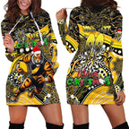 Merry Christmas AFL Richmond Tigers Hoodie Dress Aboriginal Santa Football Mascot